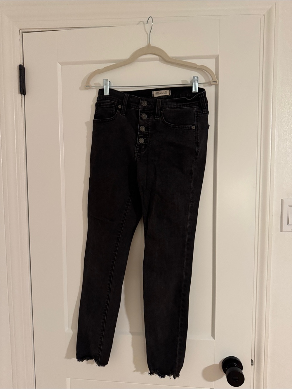 Madewell Button-Fly Raw Hem Women’s Jeans